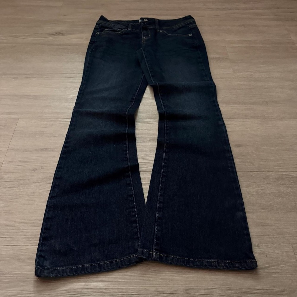 28x30 Dark Blue Bootcut Flared Jeans Y2K 2000s Vintage